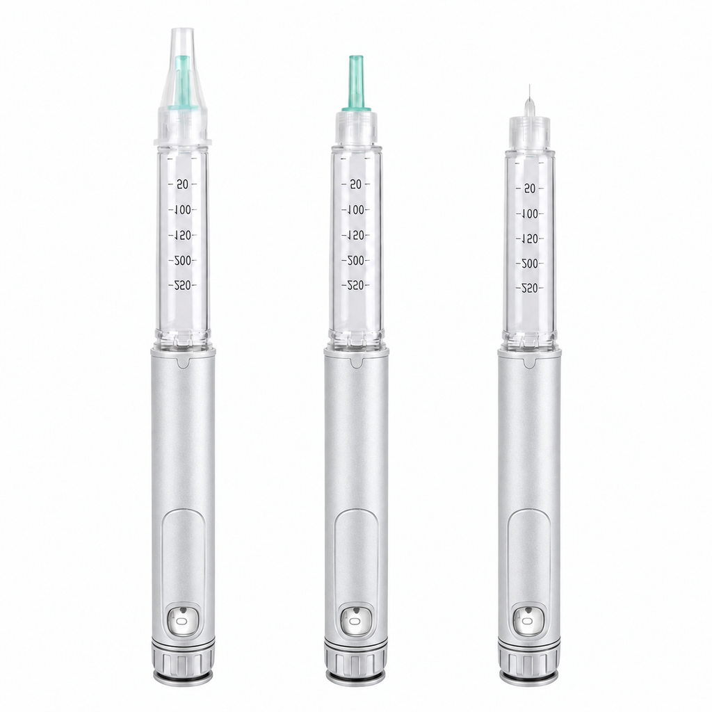 Reusable Peptide Pen – Silver V4, 3ml 60IU