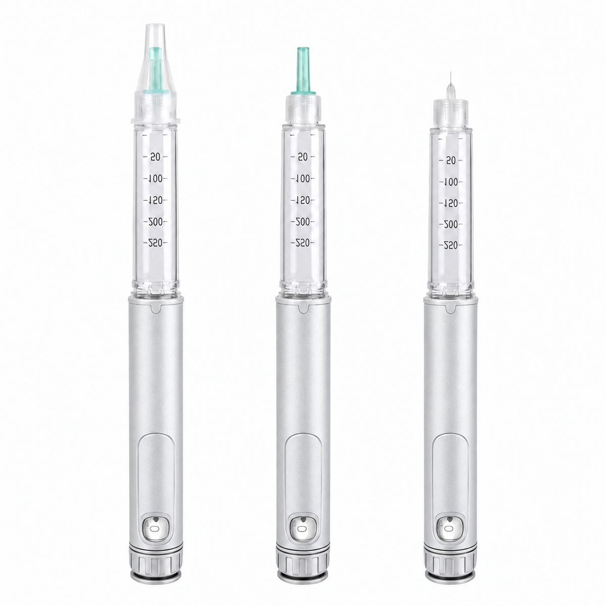Reusable Peptide Pen – Silver V4, 3ml 60IU